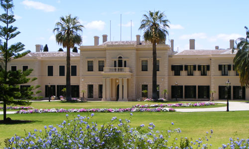 Government House Adelaide from the outside