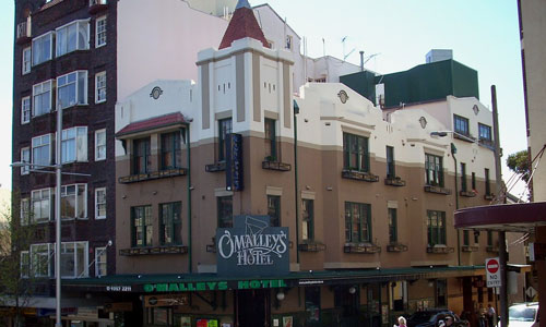 OMalleys hotel from the outside